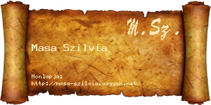 Masa Szilvia névjegykártya
